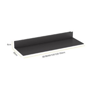 BESNUT L-Shape Illuminated Wall Shelf Built-in LED,Aluminum Alloy Display Stands,Floating Shelves Wall Mounted,Light Creative Metal Display Shelve for Home (Color : Gold, Size : 120cm/47.24in)