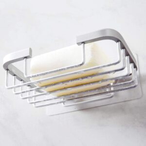 Gold Bar Soap Holder for Shower Wall,Stainless Steel Adhesive Soap Dish for Bathroom,Drill Free Soap Holder Storage Rack Soap Dishes Holders and Dispensers Bathroom Accessories