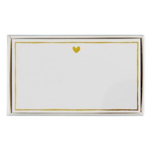 Santa Barbara Design Studio Place Cards Gold Foil Party Tabletop Décor Food Identifying or Name Card Set, 36-Count, Gold Heart