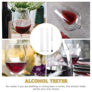 HEMOTON Triple Scale Hydrometer Plastic Test Jar Specific Hydrometer for Wine, Beer, Including 100ml Plastic Cylinder