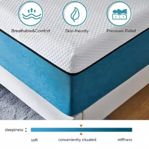 MZEER Queen Size Mattress, 6 Inch Queen Gel Memory Foam Mattress in A Box, Removable Fabric, for Sleeping MattressesQueen Size 70 * 80 * 6 Inches (Queen (U.S. Standard))