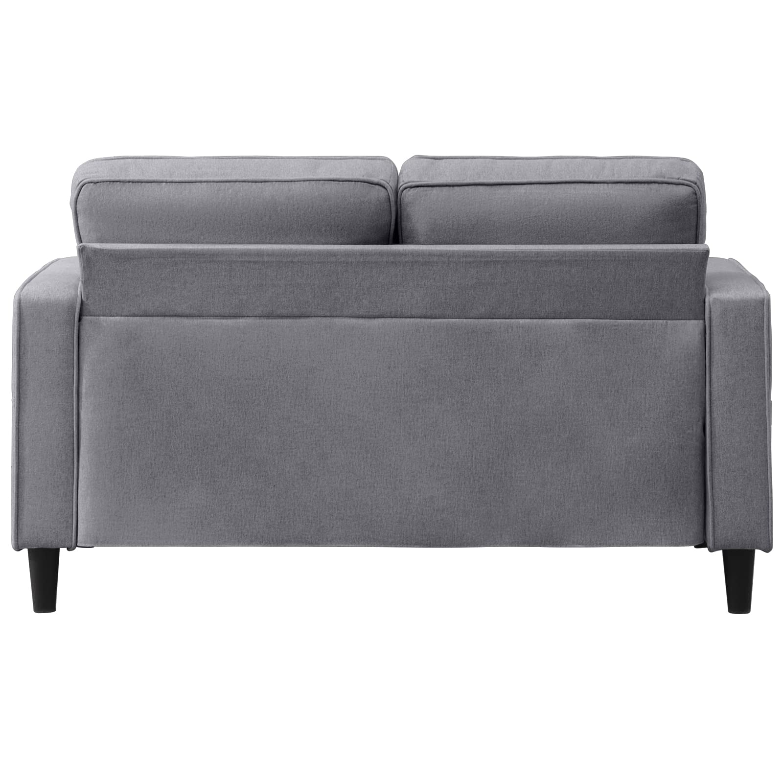 PUREMIND Grey Loveseat Couch for Small Spaces,Cozy Comfy Two Seater Couch,Lounge Small Sofa for Bedroom,Corner Couch Sofa,Loveseat Sofa with Storage Space