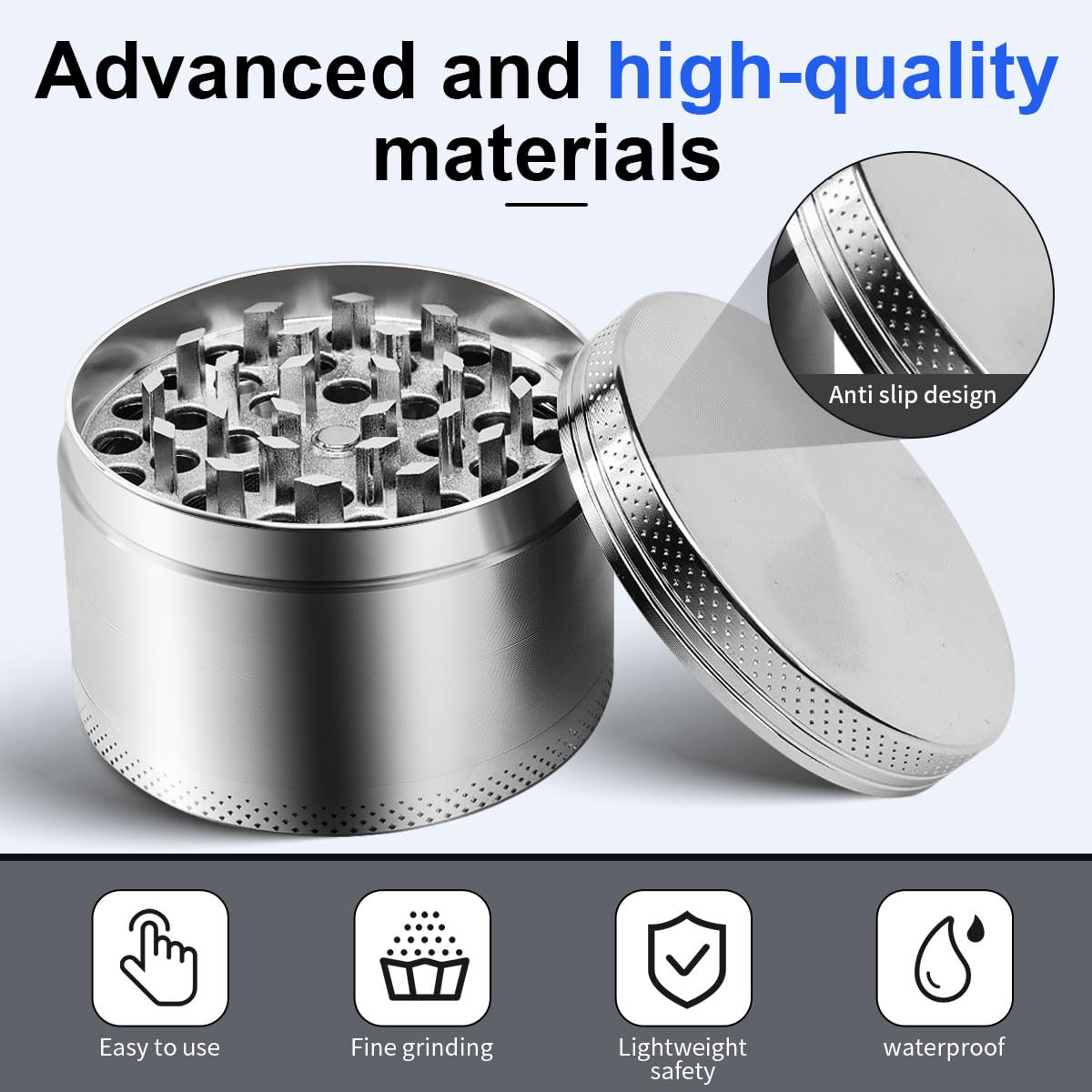 Grinder - 2.5inches For Spice Grinder (Silvery)