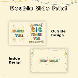 HOMANGA Large Thank You Card, 13.8 x 21.6 Inch Jumbo Colorful Thank You Card, A Great Big Thank You Card with Envelope, Giant Appreciation Greeting Card, Huge Gratitude Card for Boss, Teacher, Couch