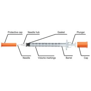 U-100 31G 1ml/cc 5/16" (8mm) Box of 100