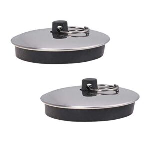 2Pcs Round Durable Tub Stopper Drain Plug Cover Sink Stopper for Kitchen Bathroom Bathtub Plugs