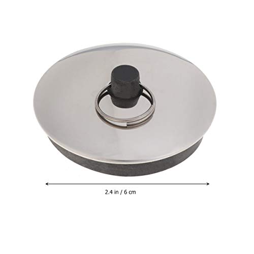 2Pcs Round Durable Tub Stopper Drain Plug Cover Sink Stopper for Kitchen Bathroom Bathtub Plugs