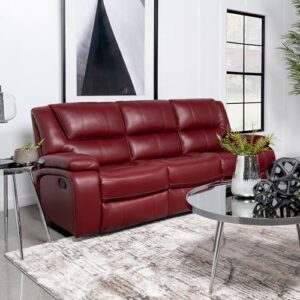 Coaster Camila Motion Sofa, Red