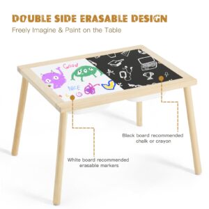 Sensory Table for Toddlers 1-3, Kids Table with 3 Storage Bins Writable Lids, Sensory Activity Table, Play Sand Table for Indoor Outdoor