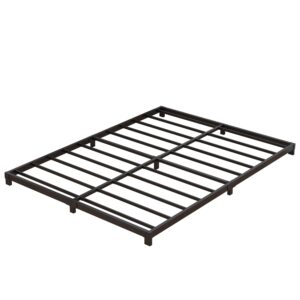 Nailsong 4 Inch Bed Frame Queen Size Low Profile, Queen Bed Frame No Box Spring Needed, Heavy Duty Metal, Easy Assembly, Black