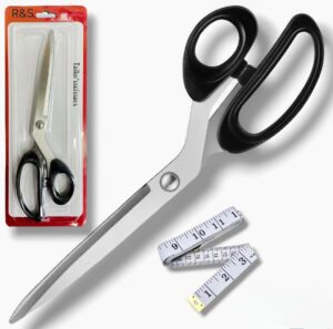 professional fabric scissors 10 inch for cutting fabric | fabric scissors heavy duty scissors for leather cutting industrial sharp sewing shears for home office artists dressmakers