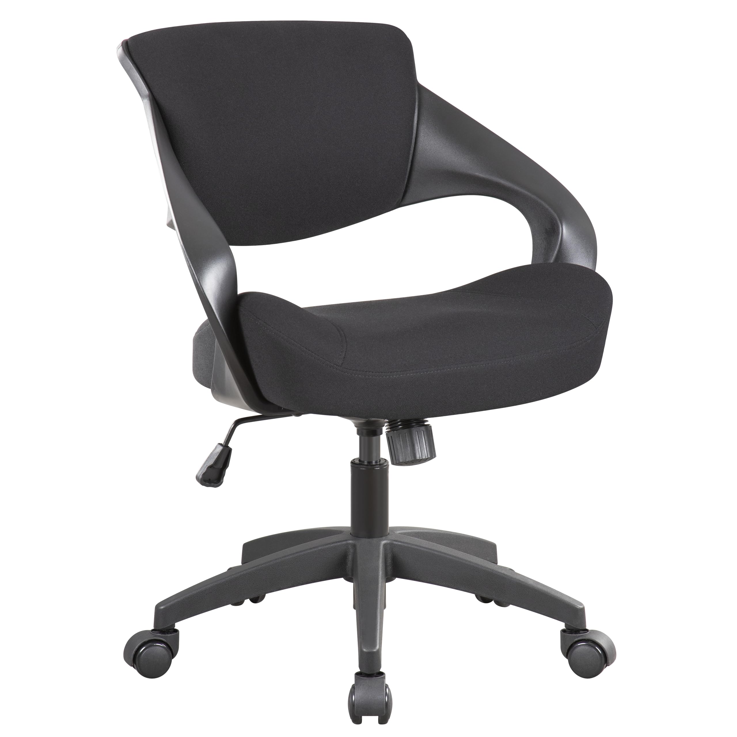 BOJUZIJA Ergonomic Office Computer Desk Chair,Lumbar Support 360°Swivel Task Chair-Black