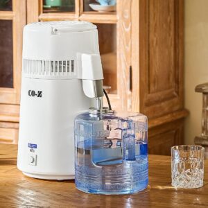 CO-Z 1.1 Gallon Water Distiller, 750W Countertop Home 4L Distilled Clean Water Maker Office Countertop Distiller Water Making Machine, Distill Distilling Water Purifier Distillers