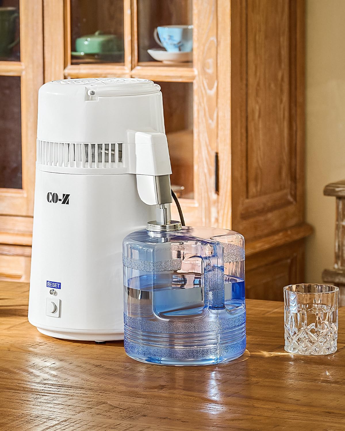 CO-Z 1.1 Gallon Water Distiller, 750W Countertop Home 4L Distilled Clean Water Maker Office Countertop Distiller Water Making Machine, Distill Distilling Water Purifier Distillers