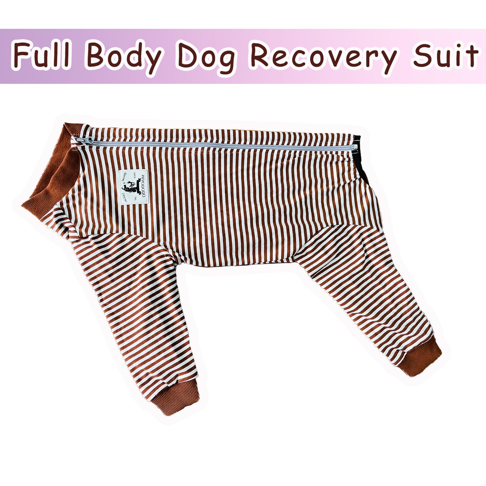 Axcimond Dog Bodysuit Post Surgery Dog Onesie with Zipper Full Body Dog Pajamas Large Medium Dog Shedding Suit Surgical Suit for Dogs Female/Male Dog Surgery Suit Recovery Suit after Surgery Spay Suit