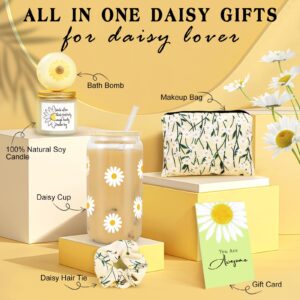 Daisy Gifts for Women, Gifts Baskets for Women, Cute Unique Birthday Gifts for Women Best Friend, Inspirational Gifts for Women, Gifts for Women Her Teen Girl Sister Friendship, Daisy Themed Gifts