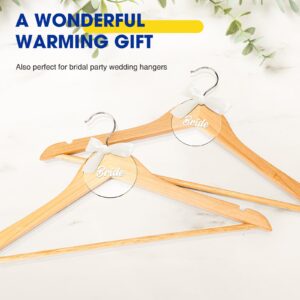 Korpai 24-Pack Wooden Hangers,Wooden Clothes Hangers with Smooth Shoulder Grooves,Suit Hangers with 360-Degree Rotatable Hook, Durable & Slim Wooden Hangers for Coats,Jackets,Dress,Pants ect,Natural