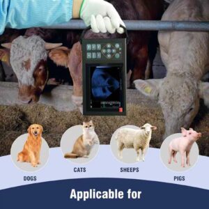 Portable Ultrasound Machine for Pregnancy, Easy to Use Handheld Ultrasound Scanner with 3.5 MHz Probe for Pigs, Sows, Goats and Sheep Pregnancies