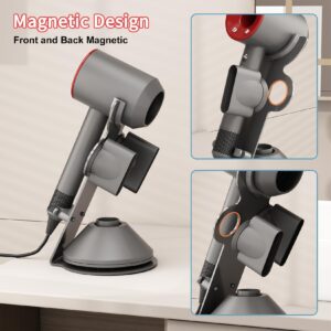 Moophy Supersonic Hair Dryer Stand Holder Compatible for Dyson, Blow Dryer Accessory Bathroom Organizer Storage Rack Compatible for Dyson hairdryer HD01 HD02 HD04 HD07 HD08 HD11 HD12 HD15 HD16 Care Tools