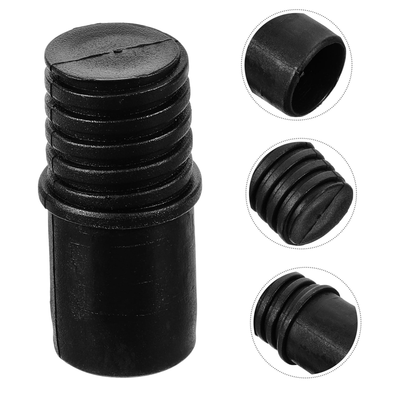 JECOMPRIS Threaded Tip Repair Kit Broom Handle Threaded End Broomstick Plastic to Rotate Repair Handle Head Threaded Tip Replacement Replacement Extension Pole Adapter