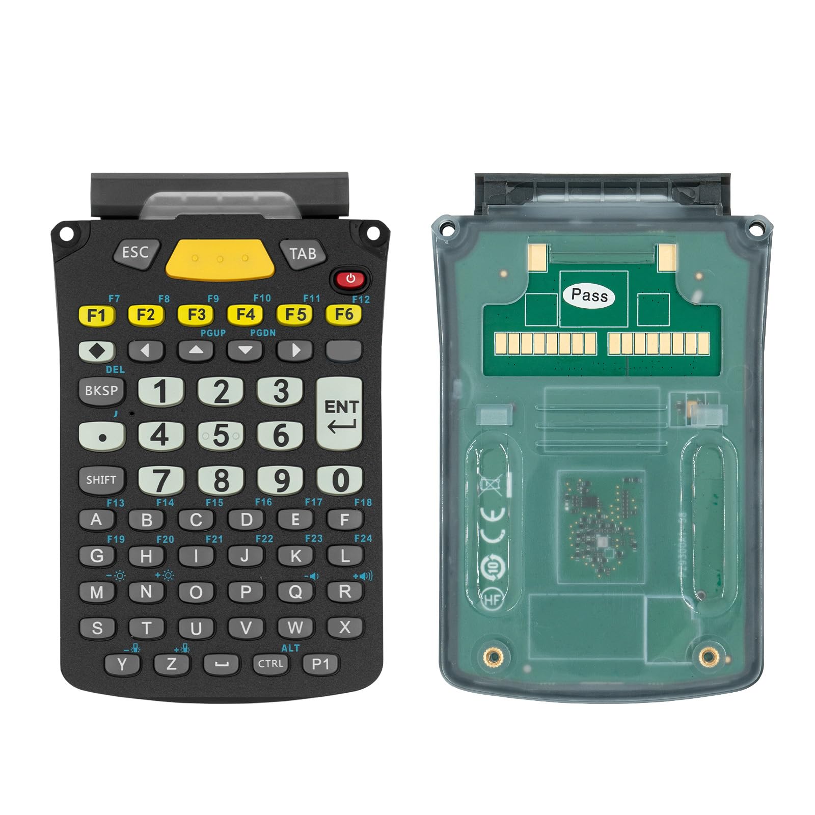 CARPSDZY 58-Keys MC9300 Standard Alpha Numeric Keypad Replacement for Zebra Symbol MC930B-G Barcode Scanner Handheld PDA Mobile Computer, Responsive Keyboard (KYPD-MC9358ANR-01, KYPD-MC9358ANR-10)