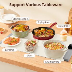 Silicone Electric Warming Tray for Food: Foldable Roll up Food Warmers for Parties Buffet with 5 Temperature Settings - Portable Fast Heating Mat for Restaurants, Home Everyday Use