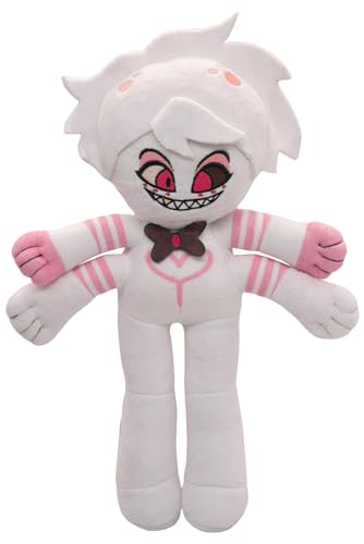 inuosun Alastor Cosplay Toy Angel Dust Plush Figure Stuffed Anime Toy Doll Soft Plushies Pillow Kids Gift (Angel Dust, Cotton)