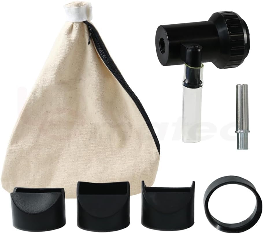 LE LEMATEC Sand Blaster Recycling Attachment Kit for Dustless Sandblasting, Includes Recycling Hood, Steel Nozzle and Storage Bag for All LE LEMATEC Sandblaster Models (AS118-9-1S)