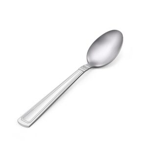 haware 12-pieces teaspoons coffee spoons, 5.3 inches stainless steel demitasse espresso spoons with patterned handle, small spoons with elegant design, matte finish, dishwasher safe