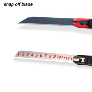 NBTOOL Utility Knife Retractable Knife with 9mm Snap Off Blades,Art Knife with 30 Degree & 60 Degree Blades Paper Cutter Craft Knives