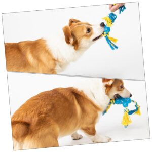 Housoutil Dog Bite Toy Pet Dog Chew Toy Dog Rope Dog Chewing Rope Toy Pet Chew Toys Dog Fetch Toy Tug and Dog Toy Puppy Interactive Toys Stuffed Toy Soft Child Dental Stick Cotton Rope