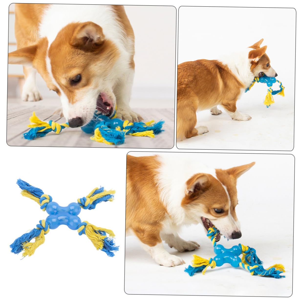 Housoutil Dog Bite Toy Pet Dog Chew Toy Dog Rope Dog Chewing Rope Toy Pet Chew Toys Dog Fetch Toy Tug and Dog Toy Puppy Interactive Toys Stuffed Toy Soft Child Dental Stick Cotton Rope