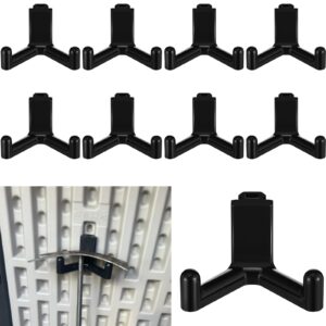 yaocom 10 pcs plastic abs tool hooks compatible with lifetime shed 60305, 60118, 60127, 60138, 60141 etc., not work on any sheds with horizontal siding (black)