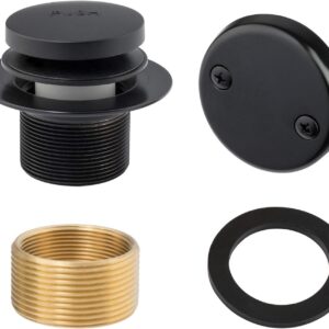 Matte Black Bathtub Drain/Bath Tub Drain Kit with Overflow Drain Cover - Bathtub Stopper Replacement by Yodel Faucet