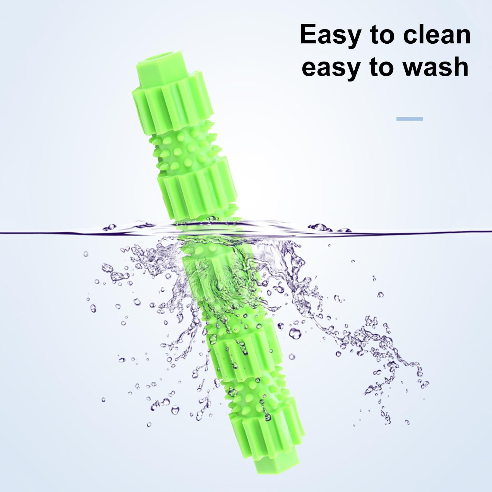 ulafbwur Dog Toys for Aggressive Chewers, Tooth Cleaning Dog Toy, Dog Toy Treat Dispensing, Pet Chew Toy, Bite-Resistant Dental Care Interactive Teeth Cleaning Toy, Pet Supplies Green S