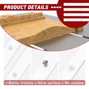 Crosscut Sled for Table Saw - Premium UHMW Plastic - 3/4" X 3/8" X 17" - Predrilled Holes and Screws - Ideal for U Tracks, Woodworking, Miter Slots, Router Table, Bandsaws - 4 Bars Included