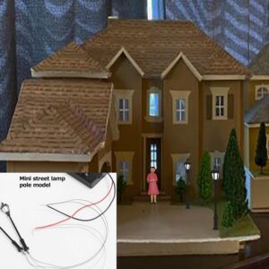 QuarenDen Model Scenery Kit, Painted Figures, Model Train Scenery, 47pcs, Miniature Trees, Model Trees, Model Grass Mat for Miniature Scene Landscape