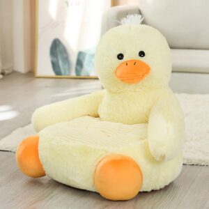 Toddler Chair, Cute Toddler Couch, Animal Shapes, Comfortable And Breathable, Toddler Chairs Comfy Doubles as A Seating Cushion And A Pillow(duck style50x50x45cm)