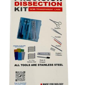 ArTLaB-Advanced Precision Dissection Kit - 25 pieces total. Stainless Steel Instruments perfect for Anatomy, Biology, Botany, Veterinary and Students -Dissecting Kit set