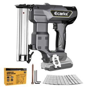 18GA Cordless Brad Nailer for Dewalt 20V MAX Battery: Electric Brad Nail Gun with 1000pcs 18 Gauge Nails for Upholstery Woodworking - Brushless - 5/8 to 1-1/4 Inch - Tool Only (Gray)