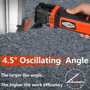 Dobetter Oscillating Tool, 3.5Amp Oscillating Saw, Oscillating Multitool with 6 Variable Speed 4.5° Oscillation Angle, Carry Bag and Accessories -DB073545