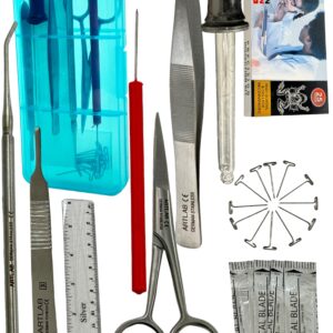 ArTLaB-Advanced Precision Dissection Kit - 25 pieces total. Stainless Steel Instruments perfect for Anatomy, Biology, Botany, Veterinary and Students -Dissecting Kit set