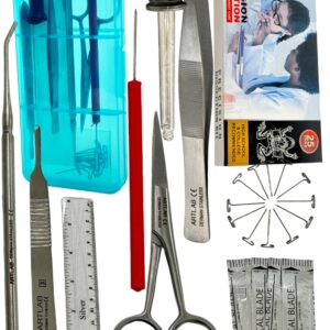 ArTLaB-Advanced Precision Dissection Kit - 25 pieces total. Stainless Steel Instruments perfect for Anatomy, Biology, Botany, Veterinary and Students -Dissecting Kit set