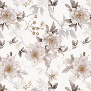 wudnaye floral wallpaper peel and stick wallpaper floral contact paper for cabinets 17.7inch× 118.1inch flower wallpaper stick and peel removable self adhesive wallpaper for bathroom wall paper vinyl