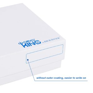 CryoKing Cardboard Cryogenic Lab Freezer Box 2 Inch 100-Well Microtube Storage Box, White Cryo Boxes, Case of 20