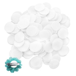 aster 200pcs white round felt circles, 25mm pre cut felt craft pad soft thick felt circle for crafts diy sewing handcraft cut projects craft finishing