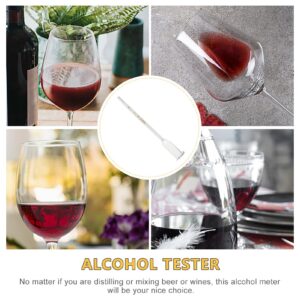 Healvian Vinometer for Wine, 0-25% Meter Tester Alcoholmeter Tester for Measuring The Percentage of in Wine