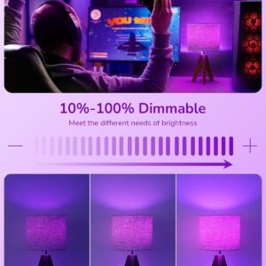 LEOOLS E12 LED Purple Light Bulb,Dimmable Filament LED Purple Light Bulbs, 40 Watt Equivalent Vintage LED Red Bulb,T6 4W LED Edison Chandelier Light Bulbs, Candelabra Red Bulbs,6-Pack