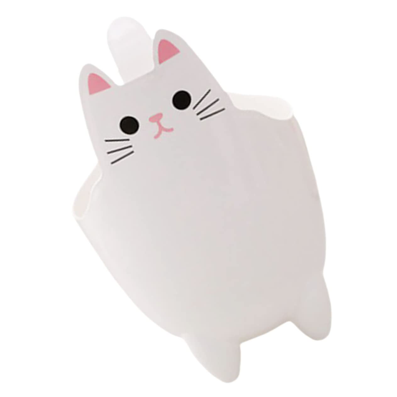 ABOOFAN Cat Shaped Trash Can Desktop Garbage Can Tiny Trash Cartoon Trash Can Cat Trash Storage Can Desk Bin Car Garbage Can Desk Trash Can Mini Storage Bucket White Pen Holder Office Pp