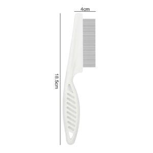 jyibinee Dog Flea Comb, Hair Comb, Long Handle Remove Flea Anti-Knotting Shedding Tool Cat Hair Grooming Comb for Pet L